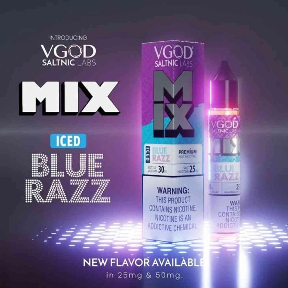 VGOD mix bluerazz ice 30ml saltnic labs flavor Uncap the bottle and a wave of sweet blueberry candy aroma fills the air, a sugary promise of the deliciousness to come. The first inhale takes you on a journey through a berry patch. Imagine plump, ripe blueberries burst on tongue. Whereas a hint of tart lingers at the edges, add a touch of complexity that keeps your taste buds guess. While as you transition into the exhale, a delightful surprise awaits. A wave of tangy raspberries emerges, their taste perfectly complement the blueberry. However two fruits ix in a delicious dance, a delightful push and pull between sweet and tart that keeps come back for more.