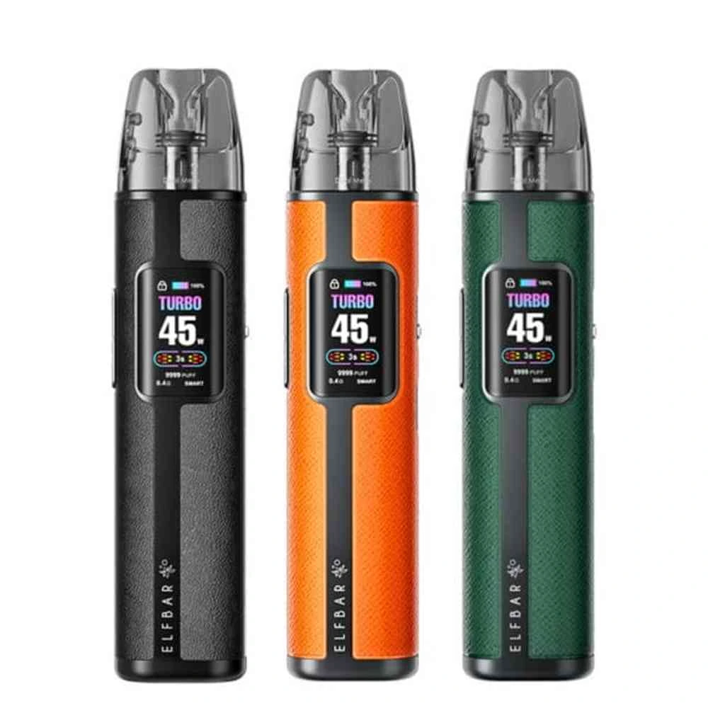 Elf Bar ELFX Pro Kit is a next-generation, refillable pod system expertly designed for effortless vaping and an optimal flavor experience. Its sleek, rectangular body is crafted from durable aluminum alloy, ensuring excellent resistance to daily wear and tear. Powered by QUAQ Dual Mesh Coil technology, this device delivers unparalleled flavor with every puff, boasting an impressive 0.1-second response time for instant enjoyment. the integrated coil pods simplify maintenance, making it an ideal choice for vapers seeking convenience