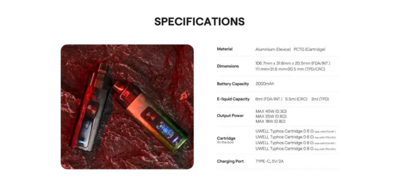 Uwell Typhos Pod Mod Kit 2025