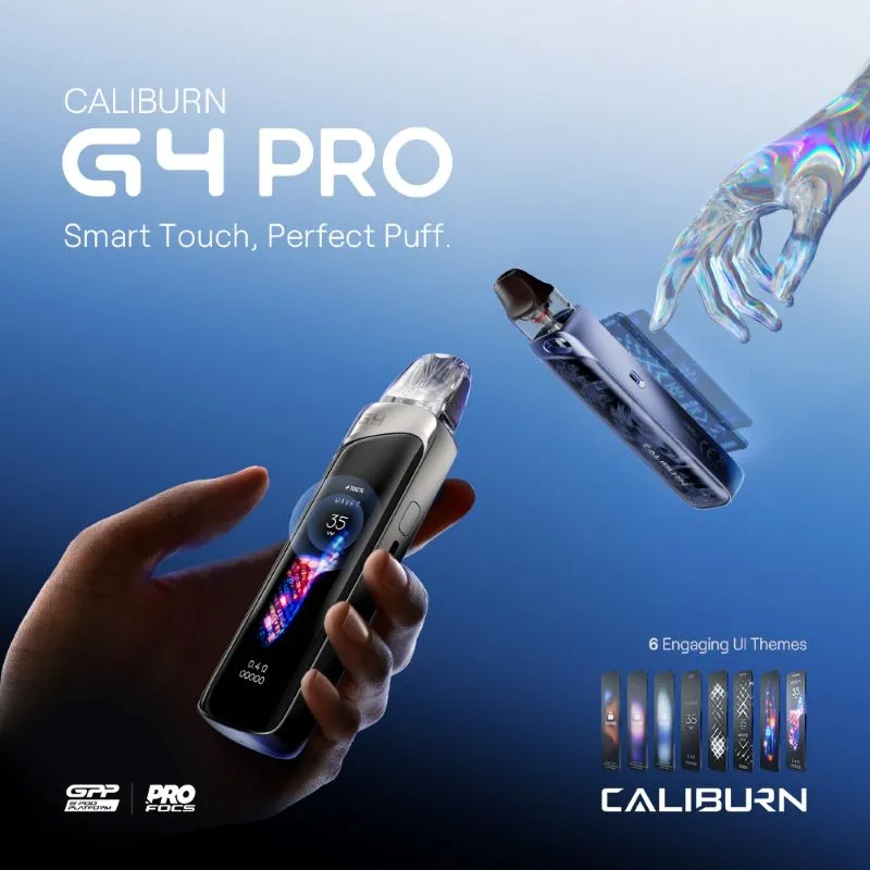 Caliburn g4 pro touch screen vape