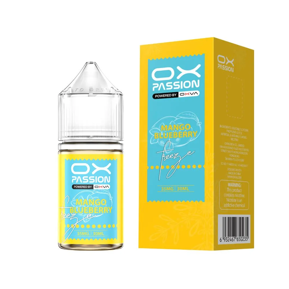 Mango Blueberry Ox Passion Freeze 30ml ice pod kit flavor