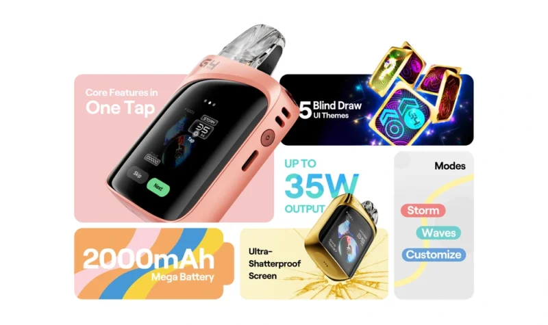 3 unique modes with 2000mah battery