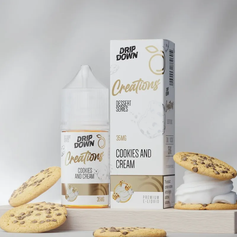 Cookies and cream drip down creations 30ml price in Pakistan