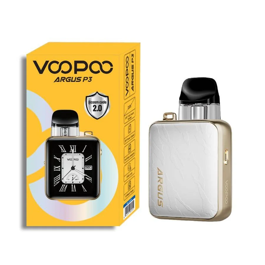 silver leather voopoo argus p3