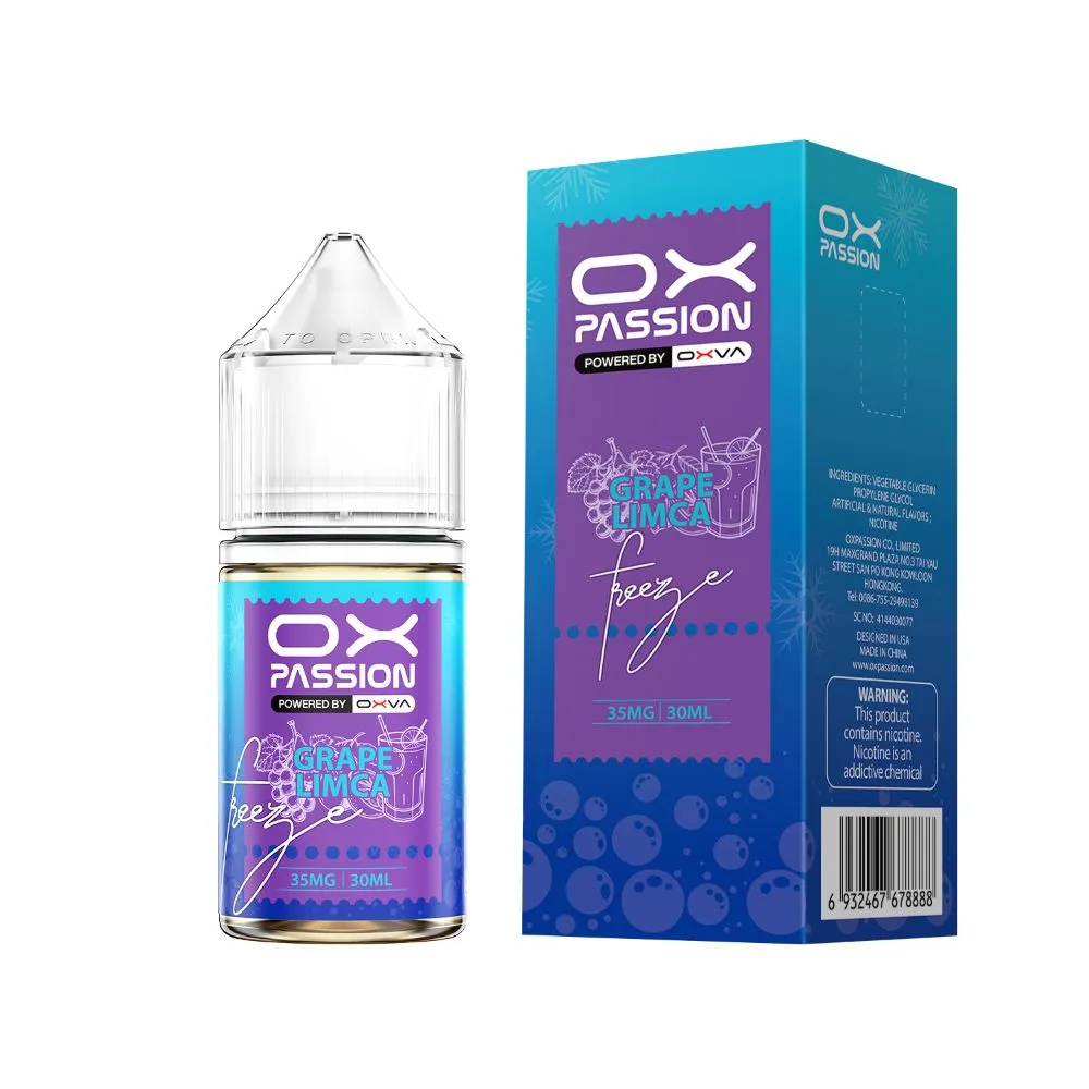 Grape Limca Ox Passion Freeze 30ml 30mg 50mg best price in Pakistan for pod kits.