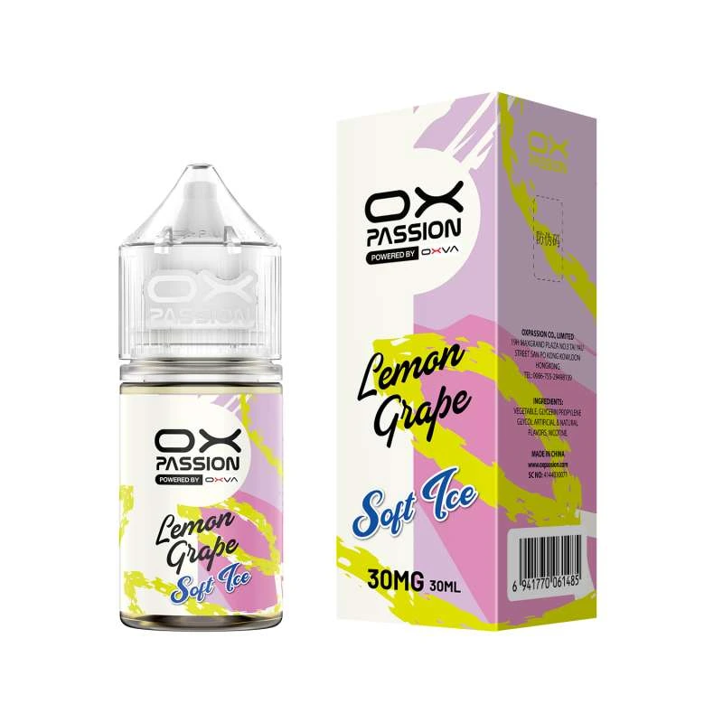 Lemon grape ox passion 30ml soft ice 35mg 55mg for pod kits